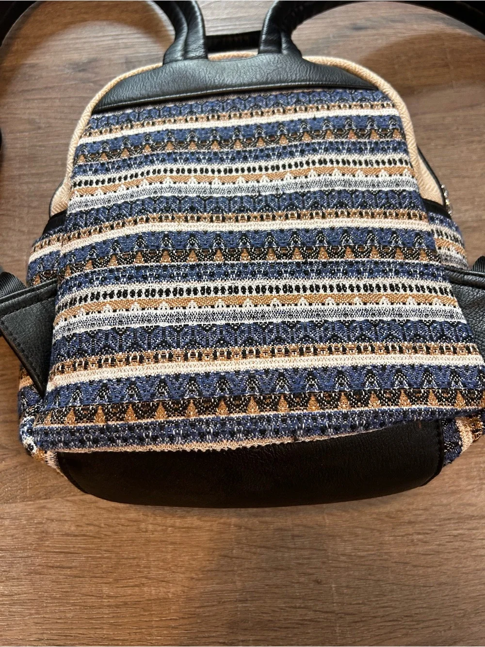 Loungefly Disney Lilo & Stitch Ohana Mini Backpack Blue Tan Tribal Print